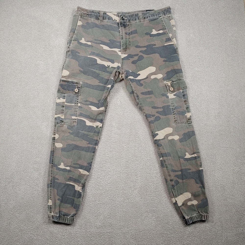 Empyre Camo Cargo Pants Joggers - Mens 35x27 - Streetwear Utility Tactical - Picture 2 of 16